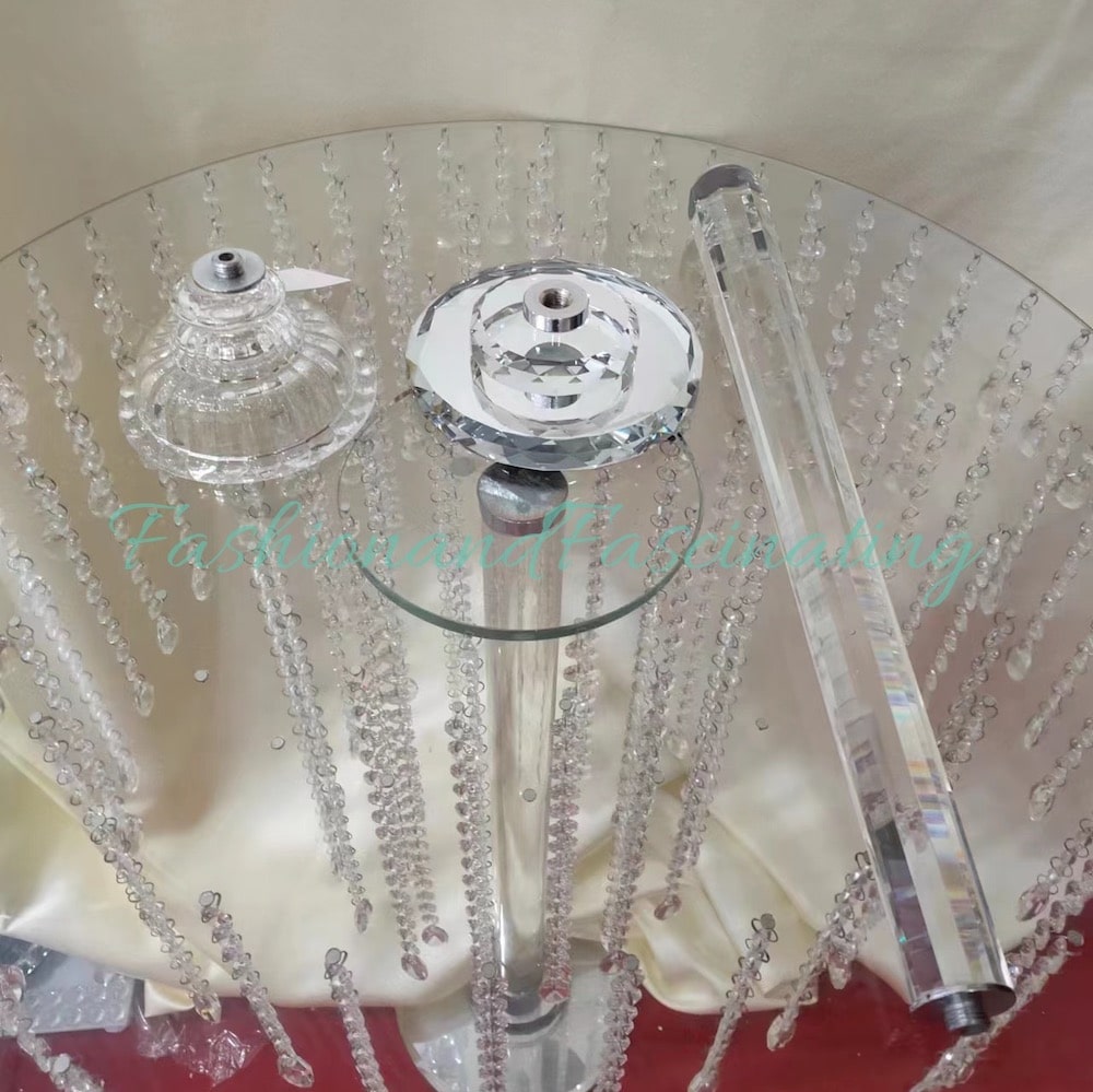 Crystal Candleholder Stand Flower Rack Plymouth Pedestals