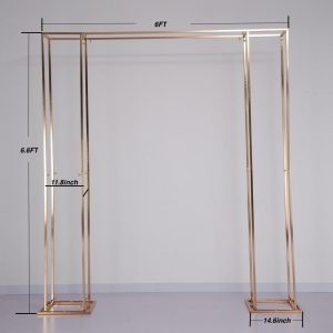 Shiny Gold Square Backdrop Stand