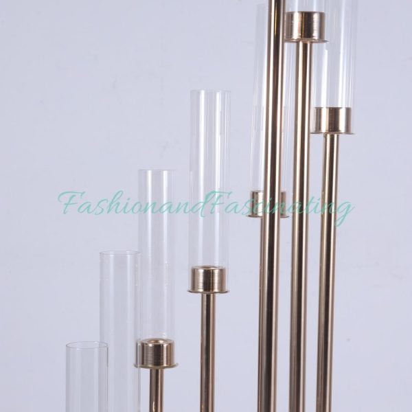 57 Tall 12 Arms Gold Cluster Candle Holder