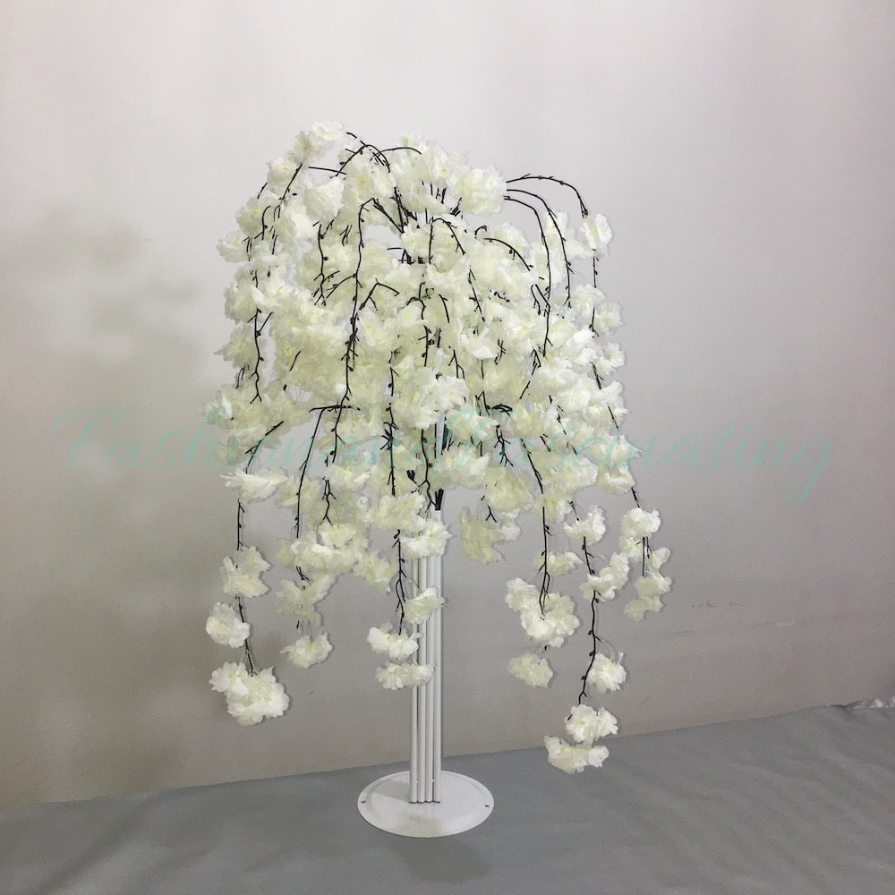 2 Pack | 4 Feet Tall Dropping Artificial Cherry Blossom Tree